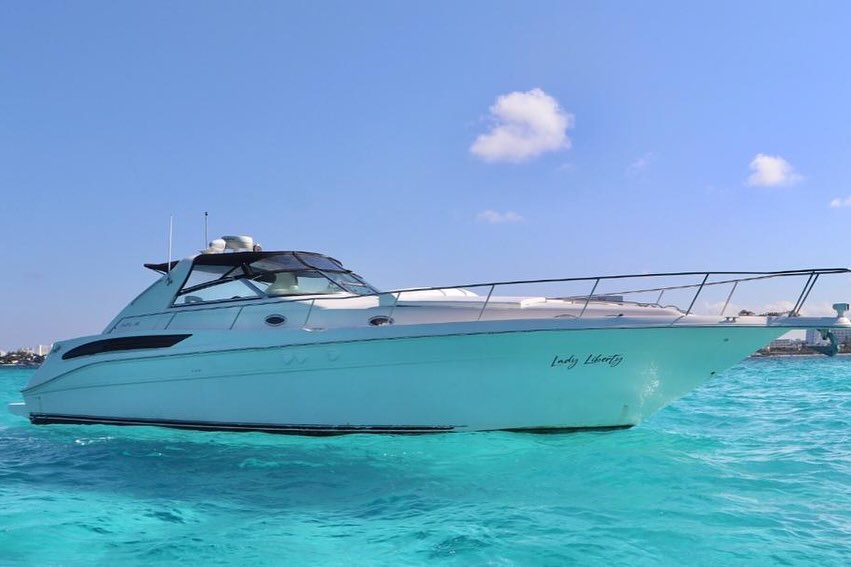 Lady Liberty 46 ft luxury yacht rental in Cancun - accommodates 15 guests