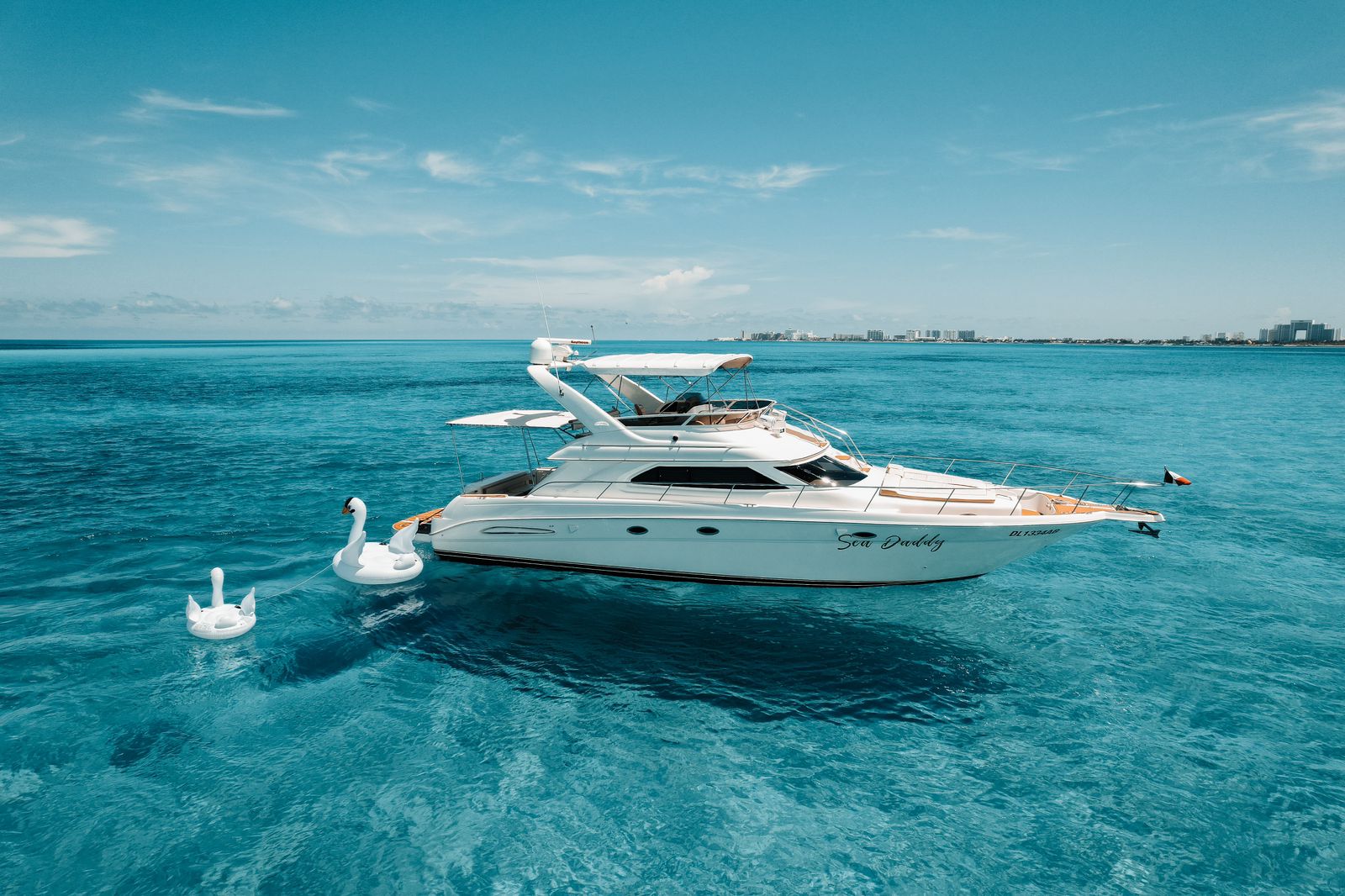 Sea Daddy 50 ft luxury yacht rental in Cancun - accommodates 22 guests