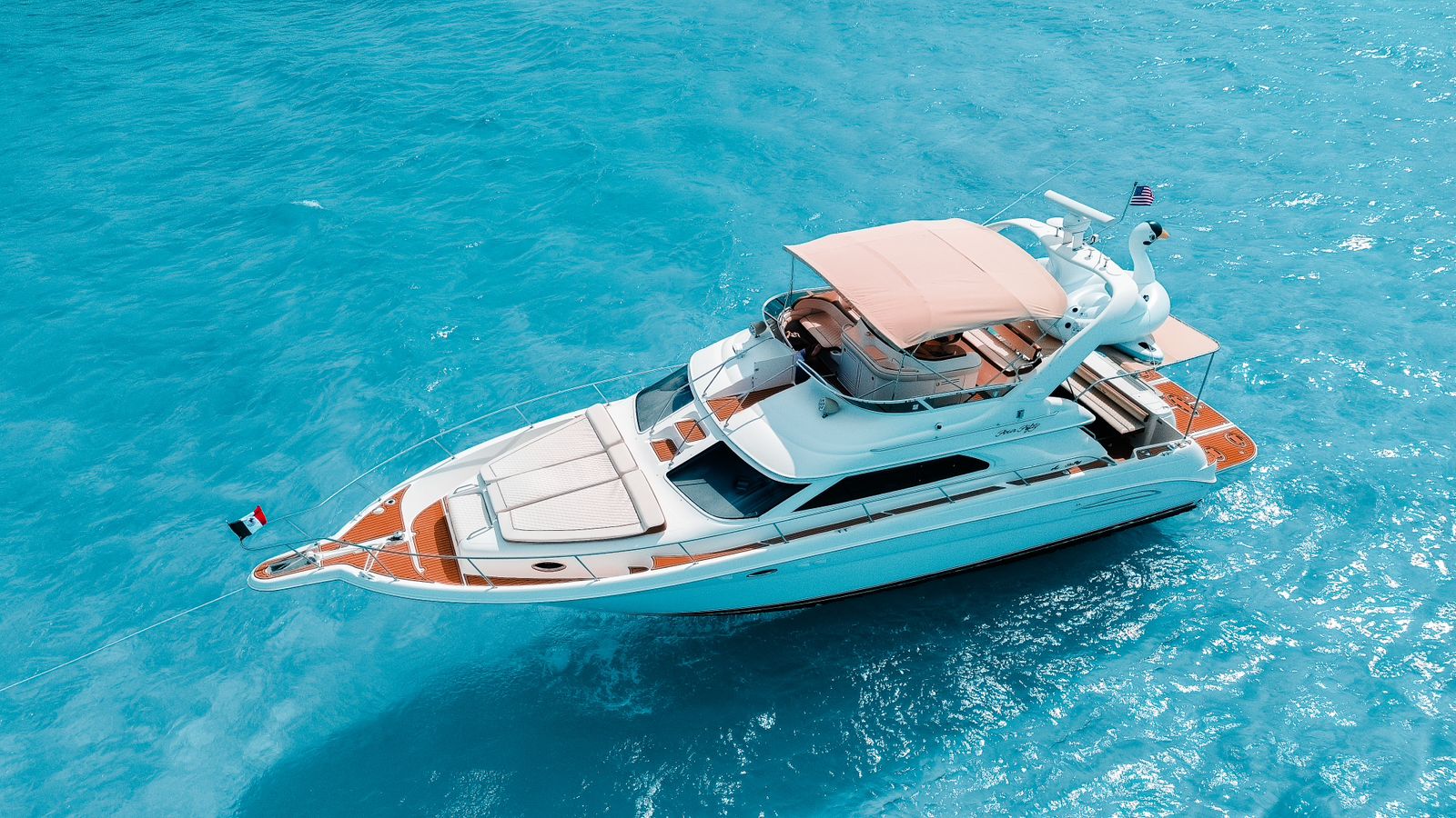 Sea Monkey 50 ft luxury yacht rental in Cancun - accommodates 22 guests